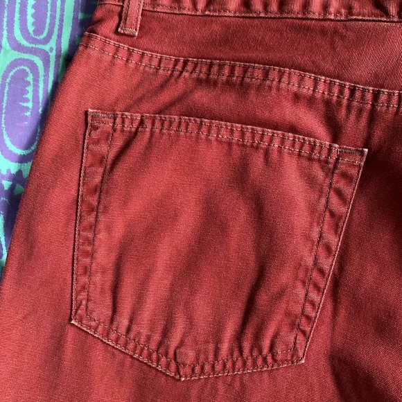 J Crew Burgundy Red Jeans, Original Tag  Says 36 X 32 Light Weight MAKE OFFER!! - Picture 10 of 14